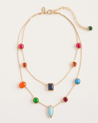 Multi-Stone Illusion Necklace