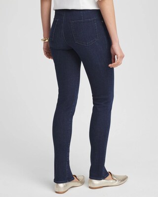 Front Slit Pull-On Ankle Jeggings