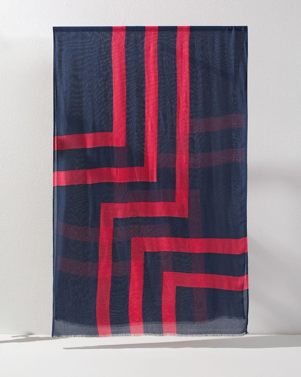 Bold Stripe Oblong Scarf