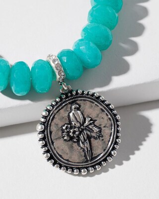Jade Drop Off Stretch Bracelet