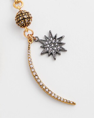 No Droop™ Stars and Moons Drop Earrings