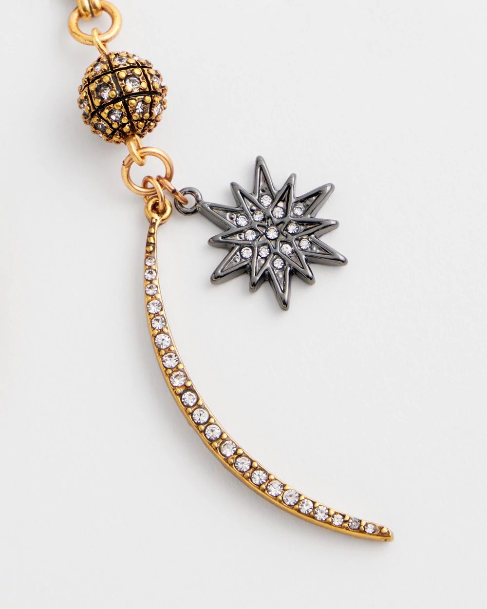 No Droop™ Stars and Moons Drop Earrings