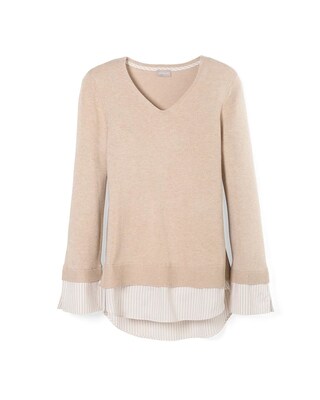 Layered Pullover Sweater