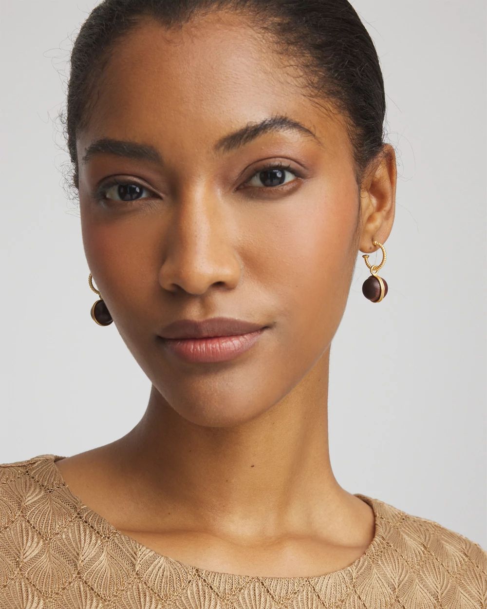 No Droop® Wooden Lantern Earrings