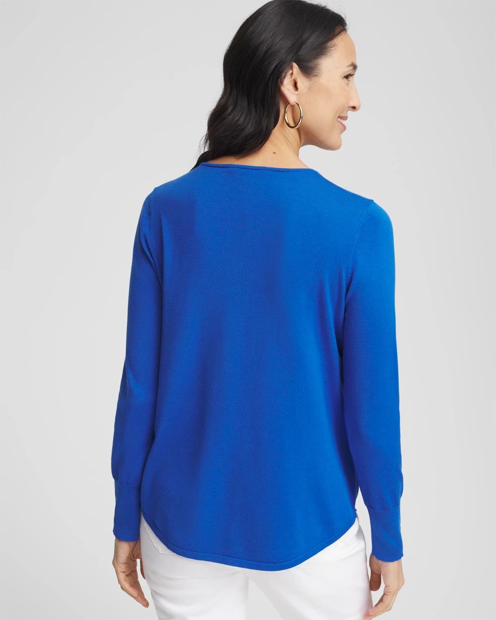 Ella V-Neck Pullover Sweater click to view larger image.