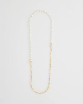 MagneticMix™ Faux Pearl Links Necklace