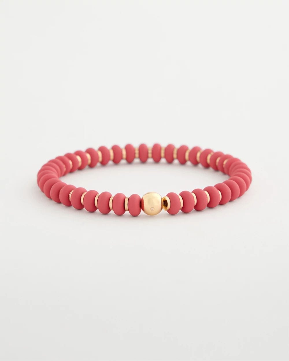 Coral Inspired Round Stretch Bracelet