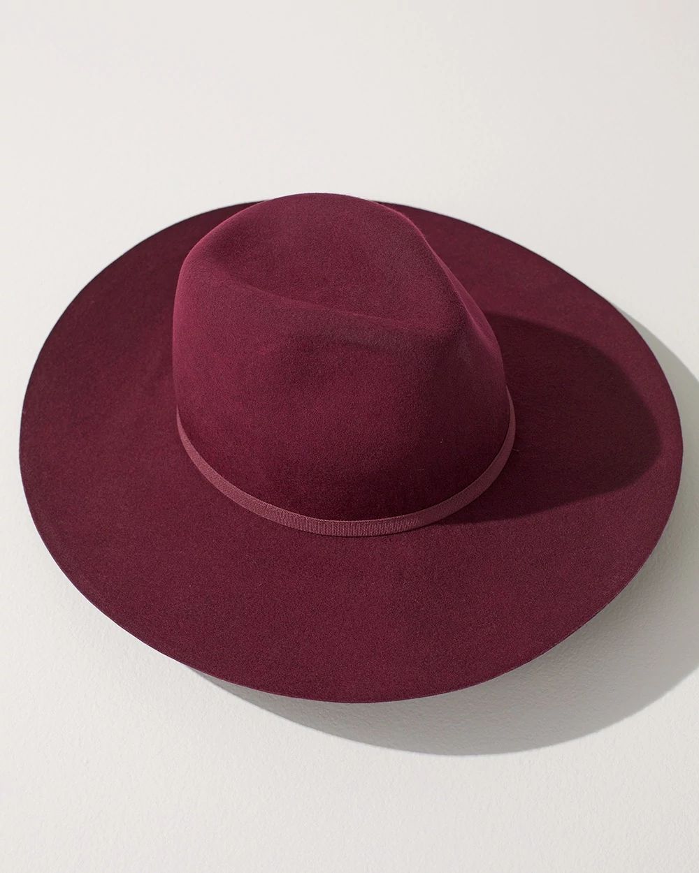 Ribbon Trim Felt Hat