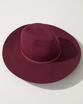 Ribbon Trim Felt Hat