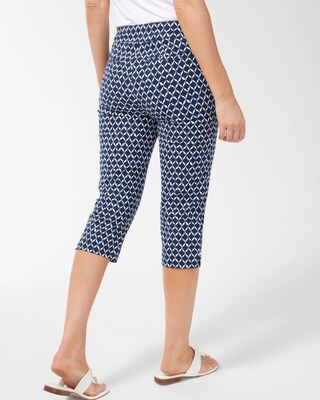 Brigitte Diamond Ikat Print Capris