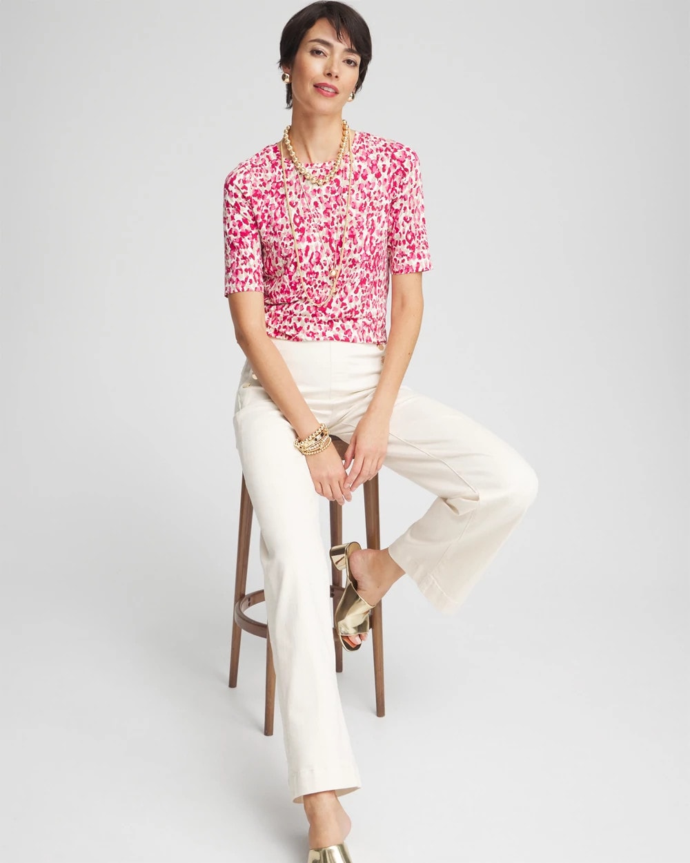 Touch of Cool™ Leopard Short Sleeve Tee