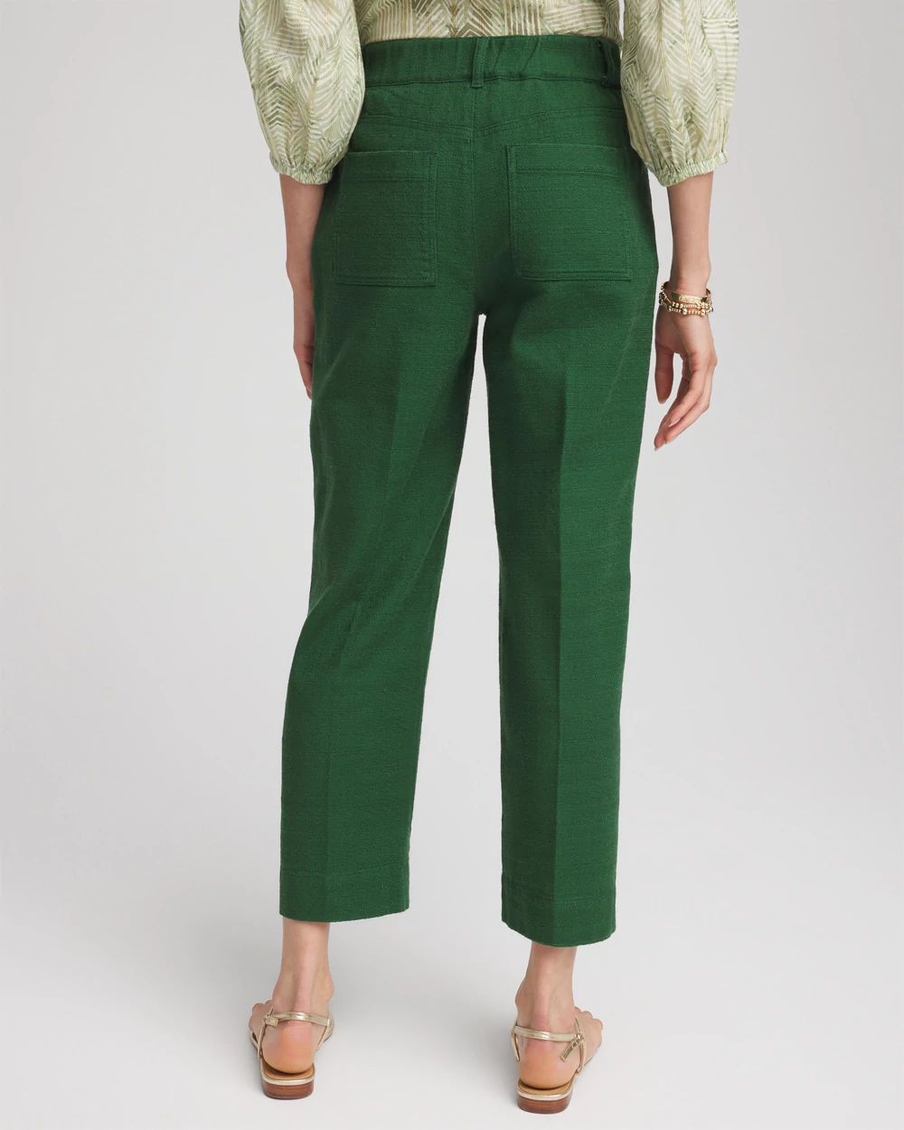 Petite Cropped Straight-Leg Pants