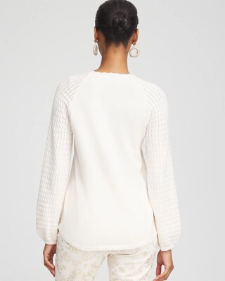 Raglan Sleeve Pullover Sweater click to view larger image.