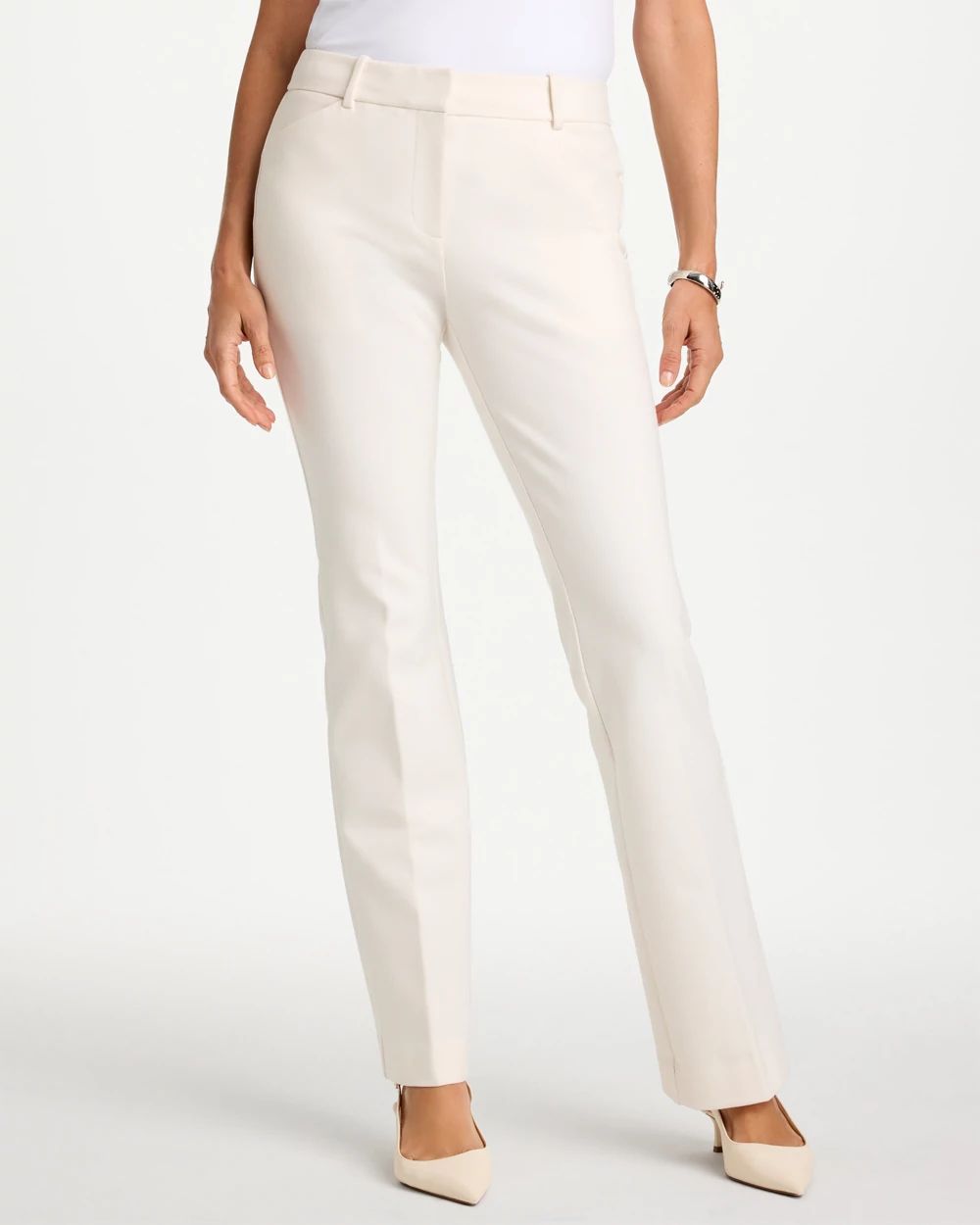 Emme Slim Bootcut Ponte Pants click to view larger image.