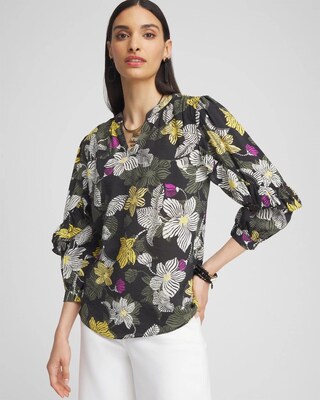 Ruffle Sleeve Blouse