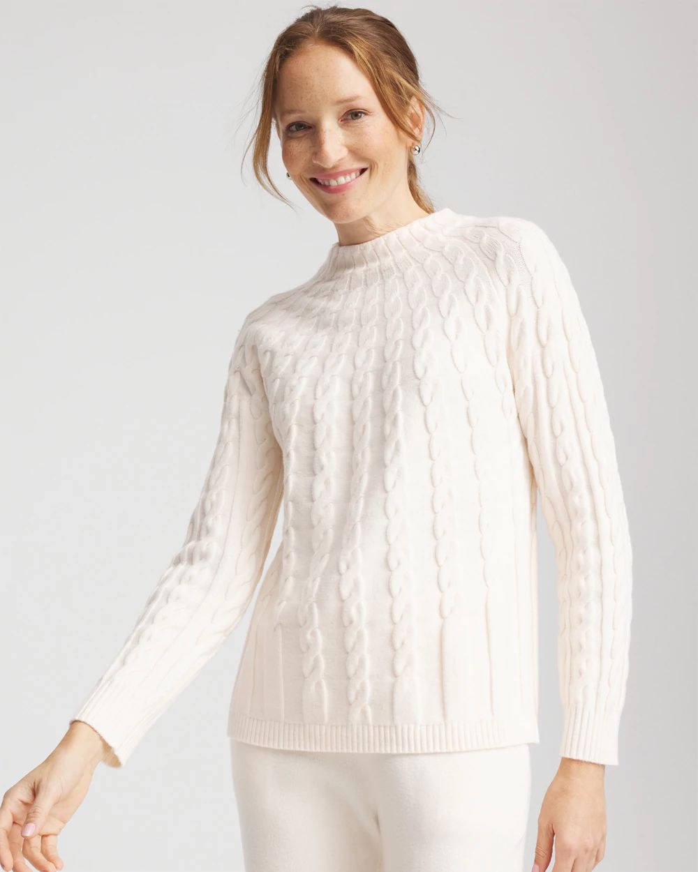 Zenergy® Luxe Cable Sweater