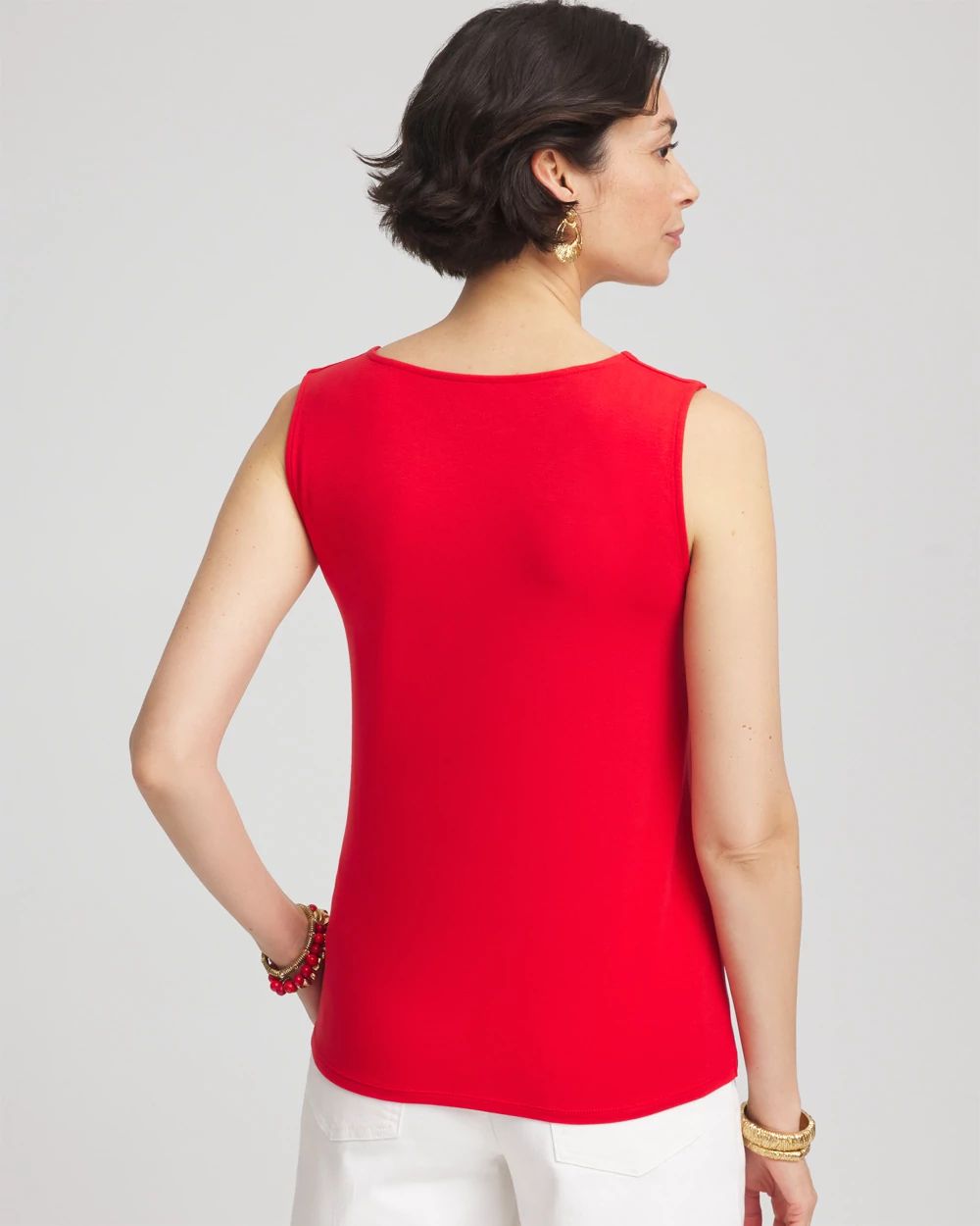 Contour Cotton™ Square Neck Tank click to view larger image.