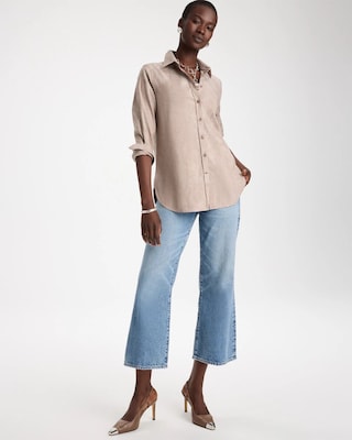 No Iron™ Stretch Animal Jacquard Shirt click to view larger image.