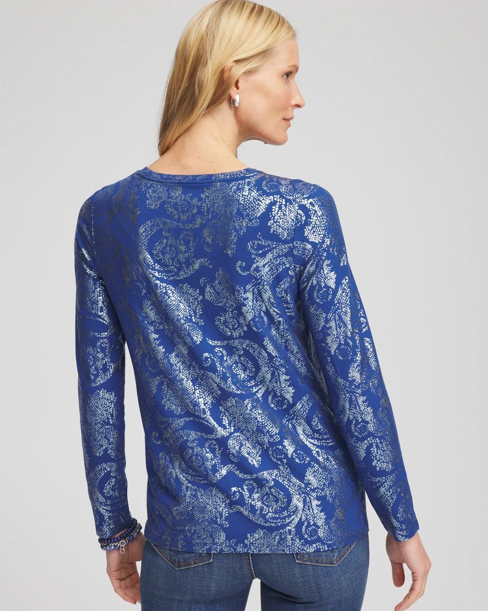 Touch of Cool™ Foil Swirl Layering Tee