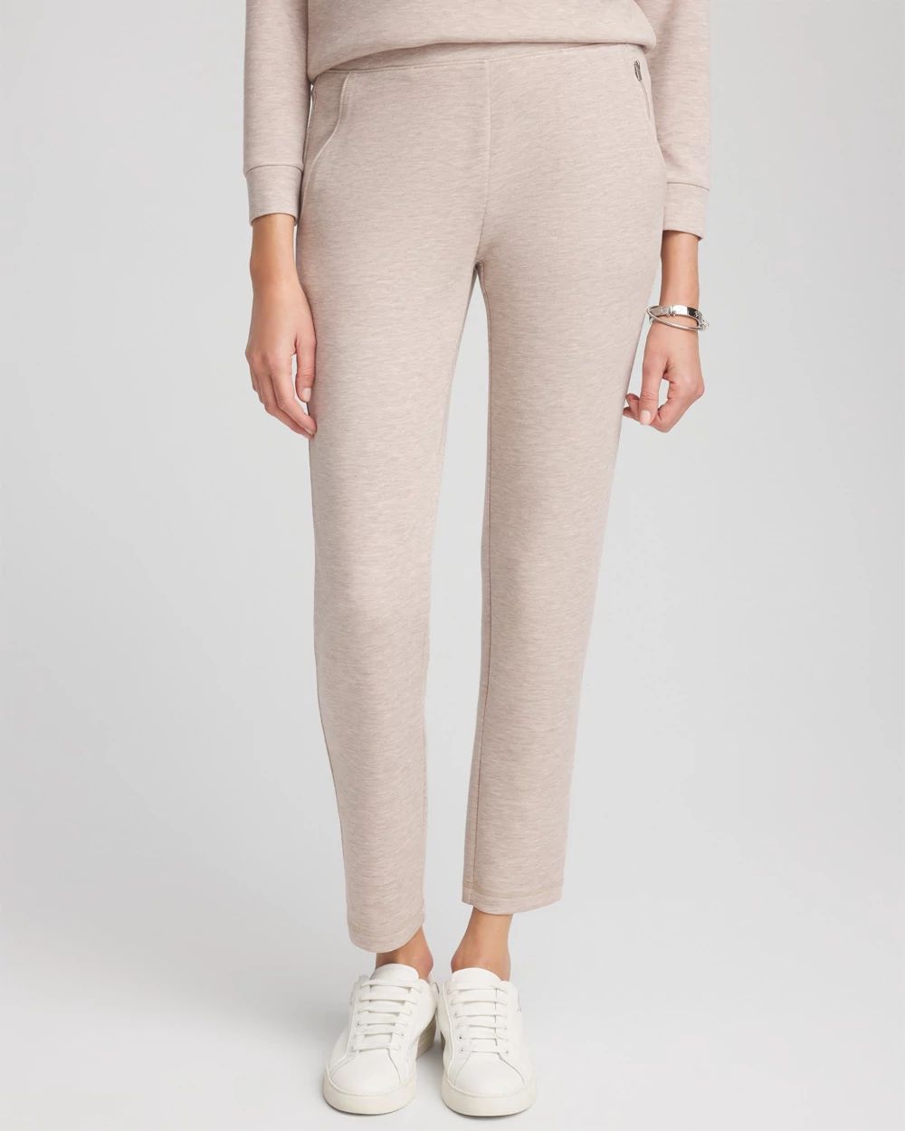 Zenergy® Heathered Scuba Ankle Pants