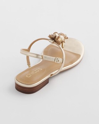 Sioux Flower T-Strap Sandals click to view larger image.