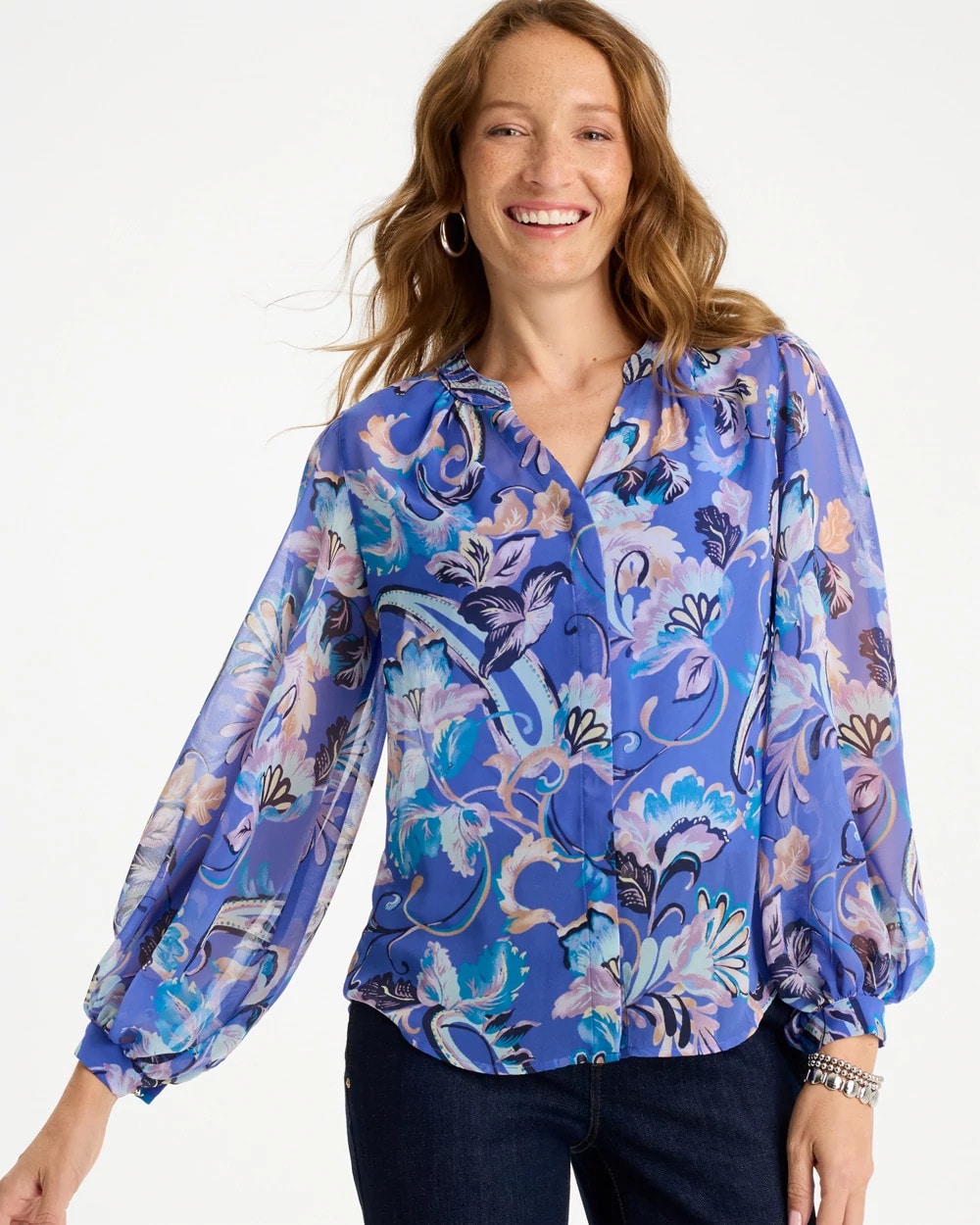 Georgette Paisley Blouse