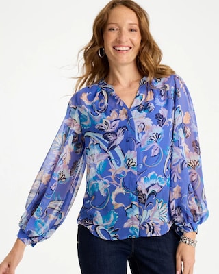 Georgette Paisley Blouse
