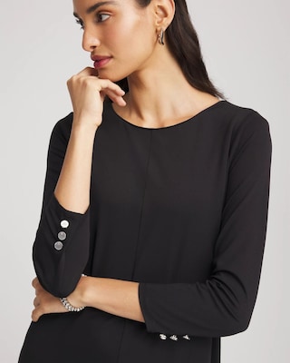 Ponte A-line Midi Dress click to view larger image.