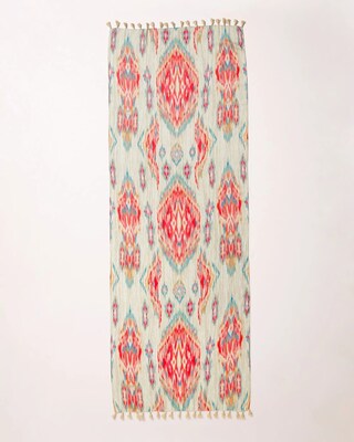 Ikat-Print Oblong Scarf