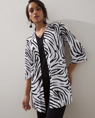 Travelers Collection Zebra Cardigan