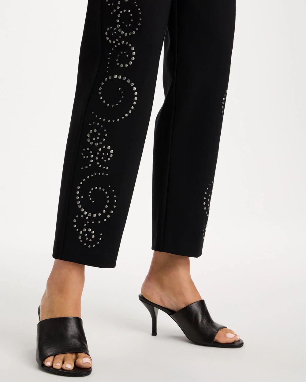 Juliet Embellished Tapered Ankle Pants click to view larger image.