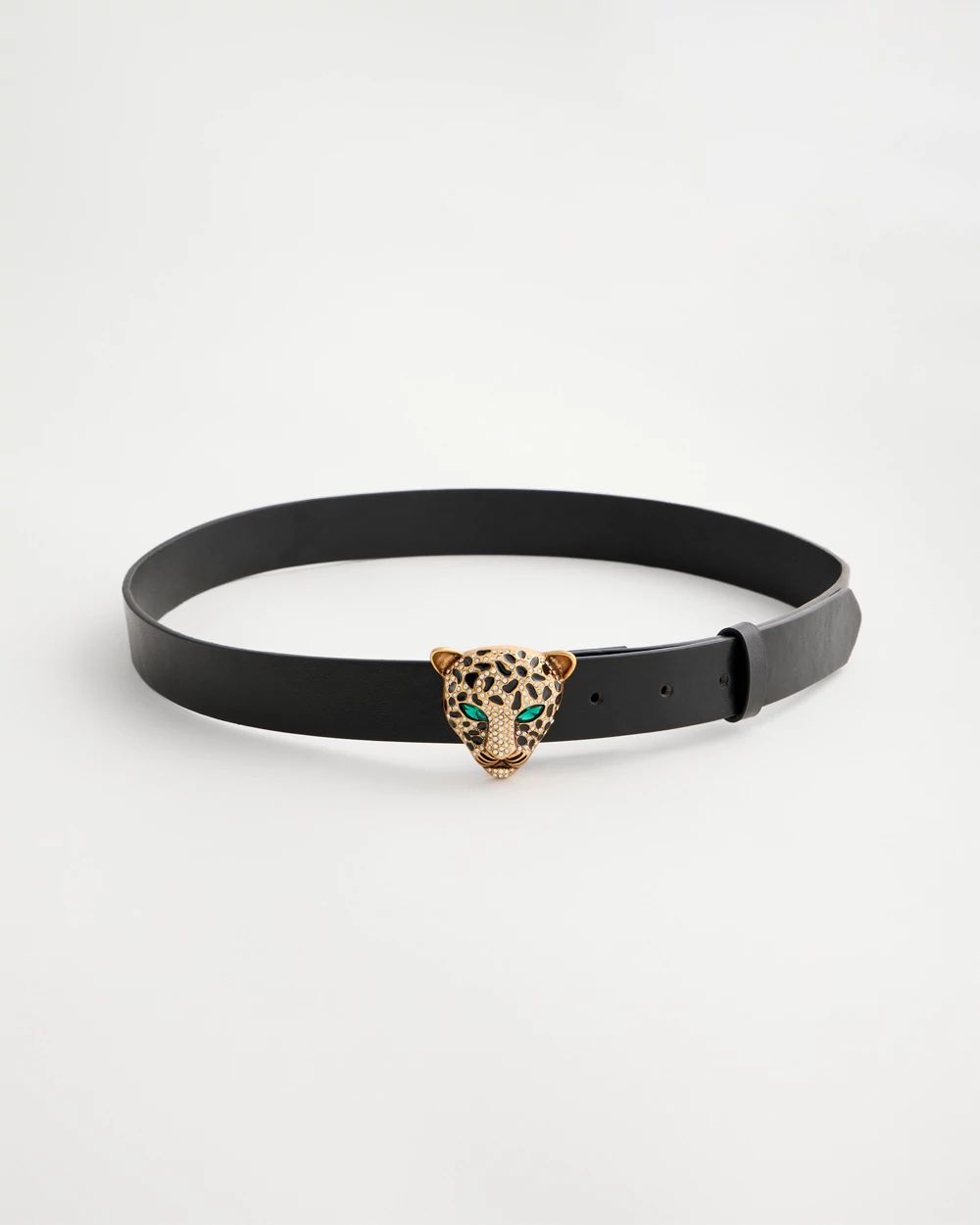 Green Eyed Leopard Trouser Belt
