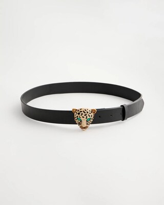 Green Eyed Leopard Trouser Belt