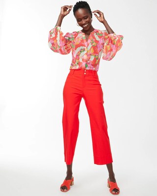 Foliage Print Blouse