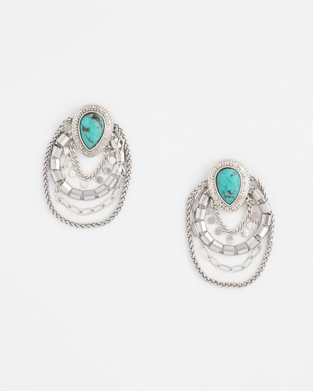 No Droop® Turquoise Stone Earrings