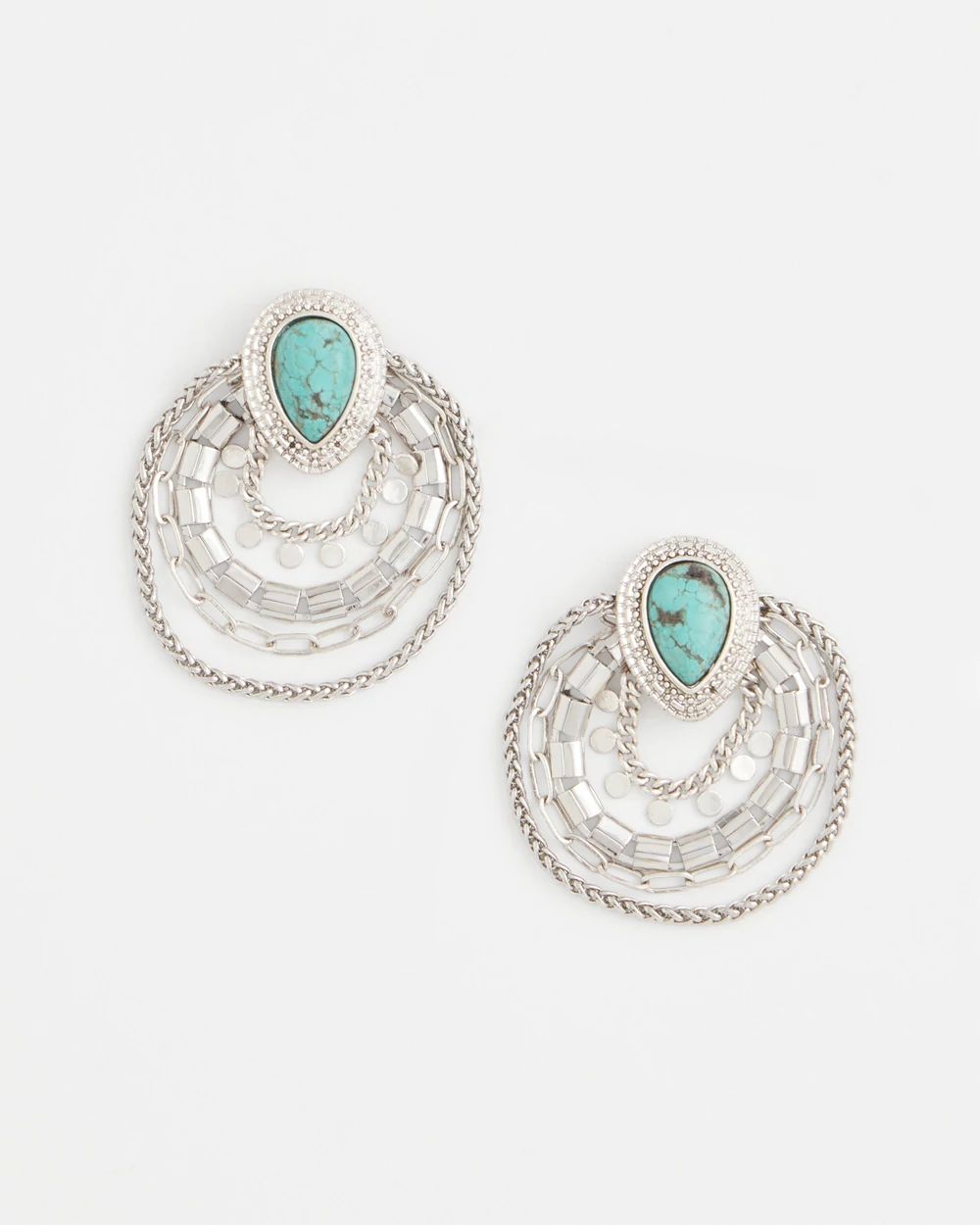 No Droop® Turquoise Stone Earrings