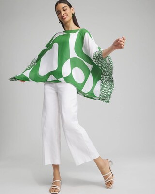 Modern Print Poncho