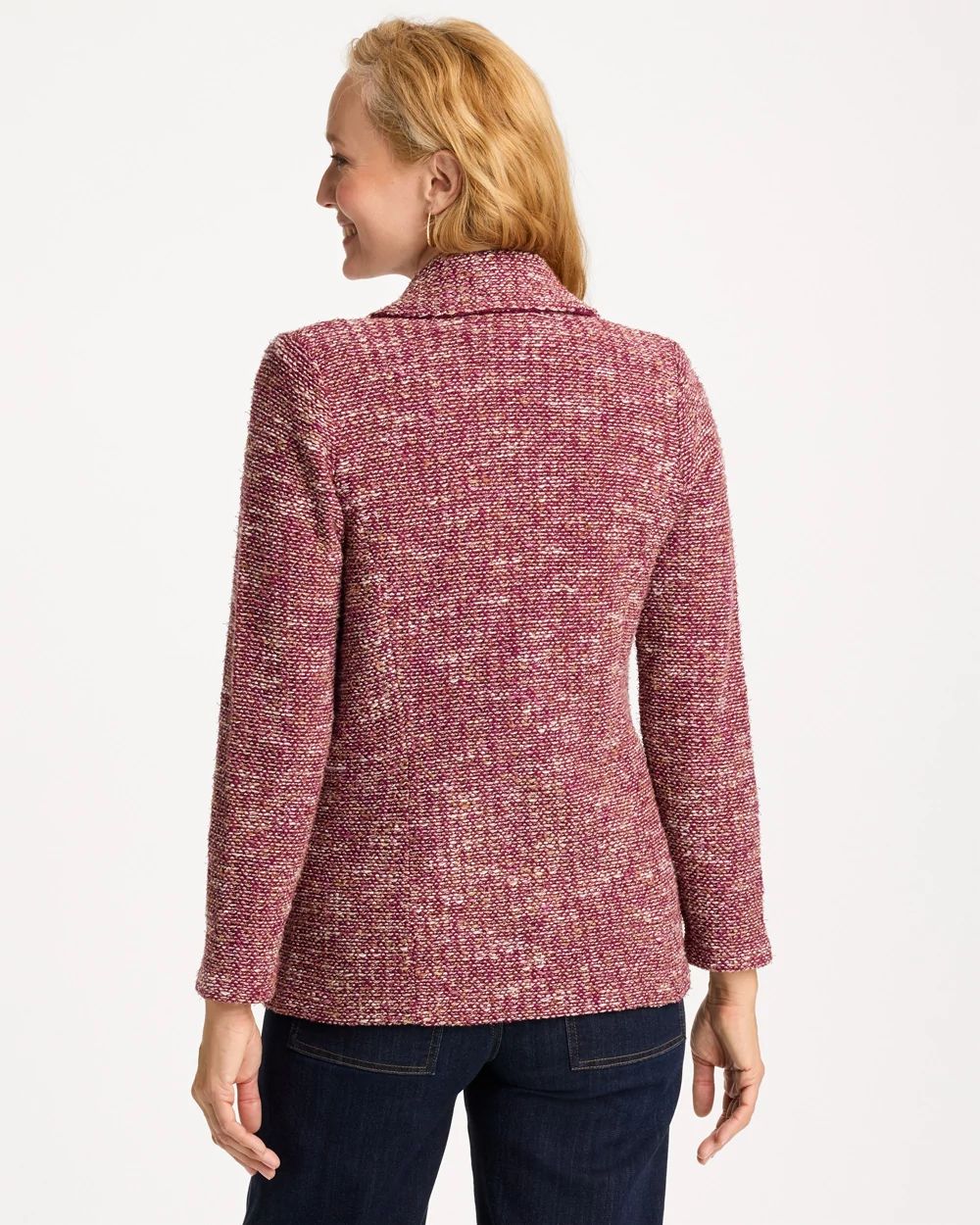 Tweed Sweater Blazer click to view larger image.