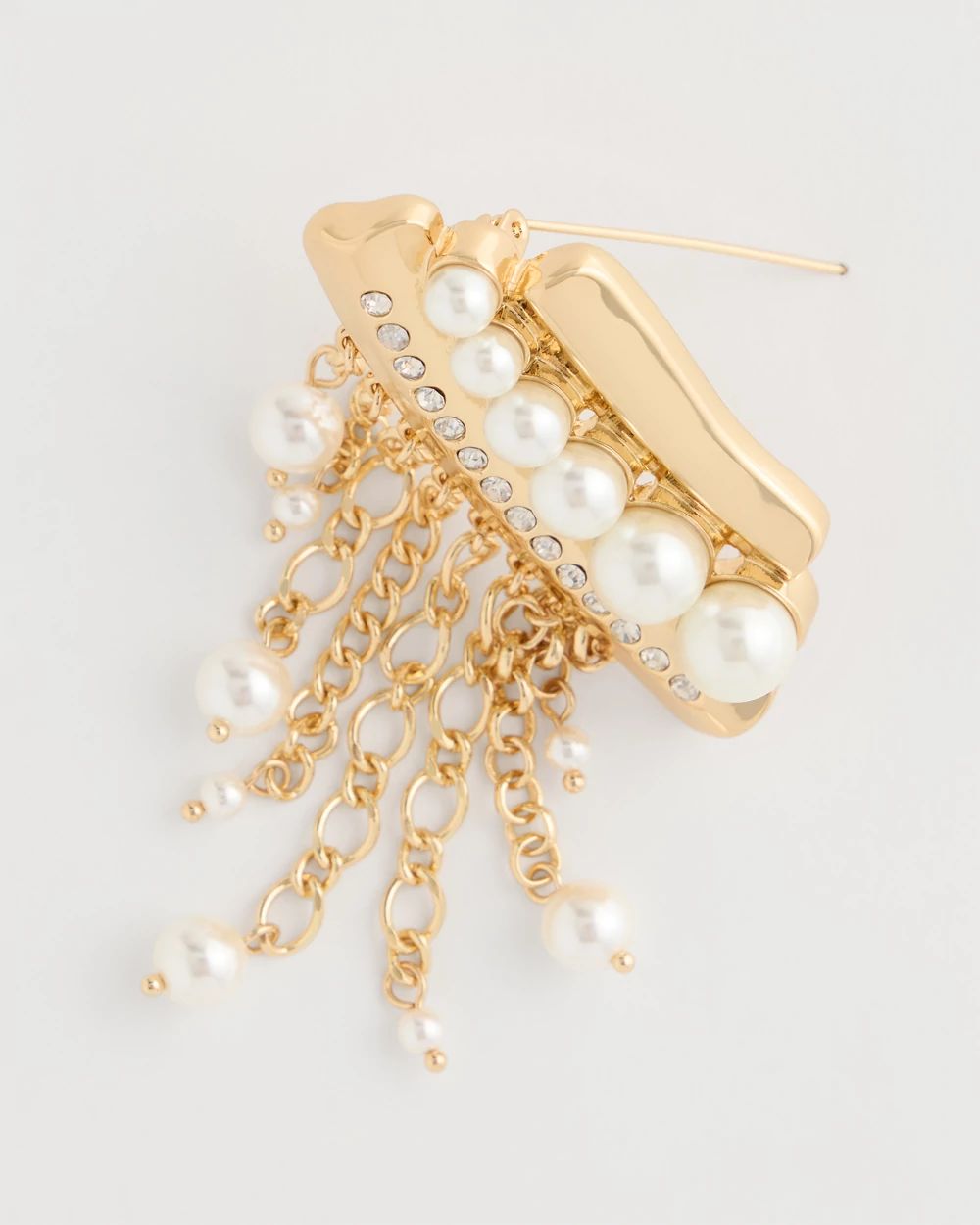 Faux Pearl Brooch click to view larger image.