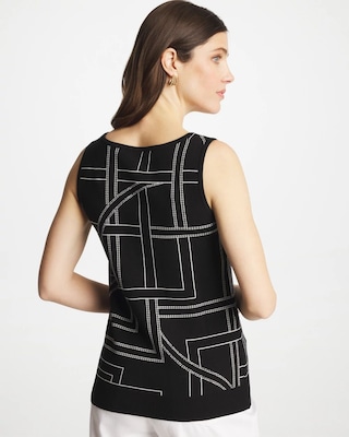 Ella Graphic Scoopneck Tank click to view larger image.