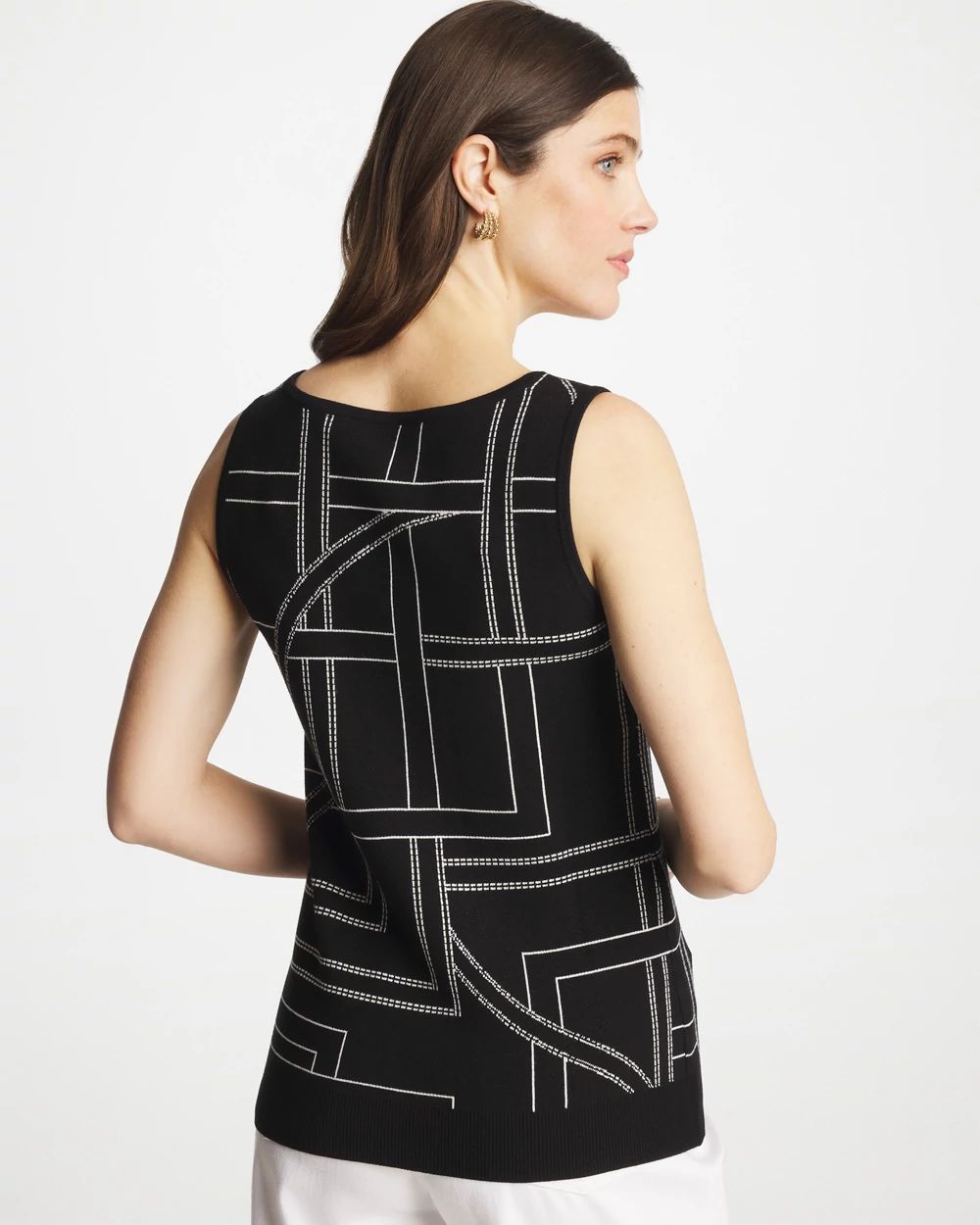 Ella Graphic Scoopneck Tank