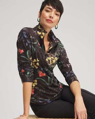 Zenergy® UPF Floral Long Sleeve Top