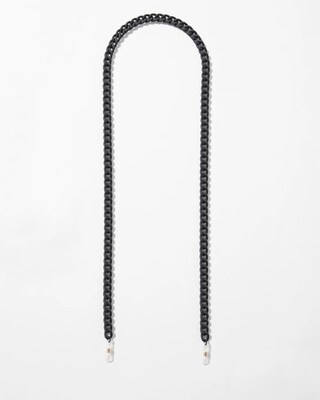 Matte Black Eyeglass Chain