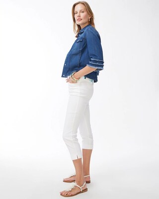 Triple Fray Sleeve Denim Jacket