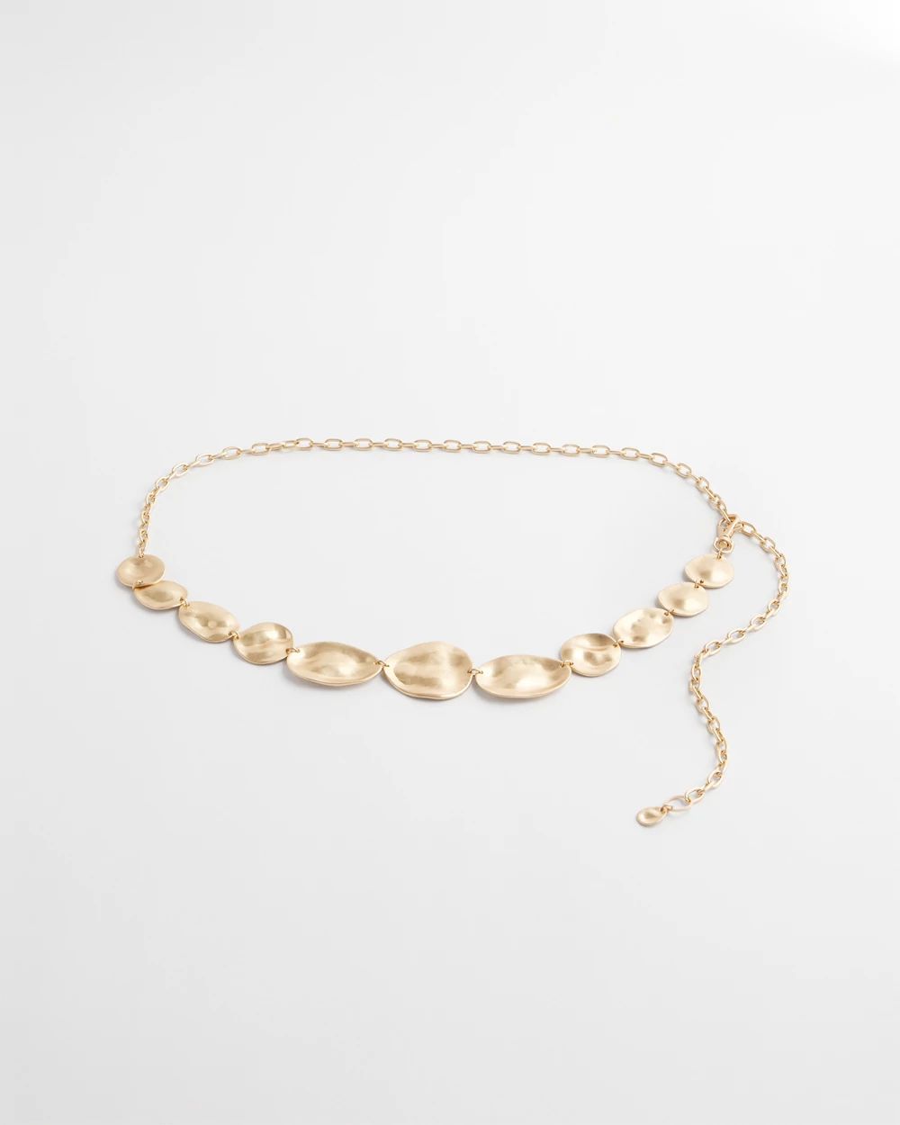 Chico's Gold-Tone Pebbles Chain Belt