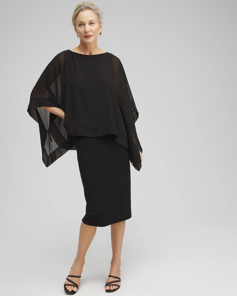 Travelers™ Chiffon Overlay Dress