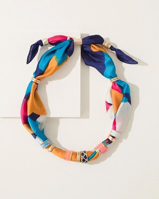 Multicolor Scarf Necklace