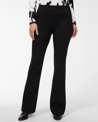 Wide Waistband Flare Pants