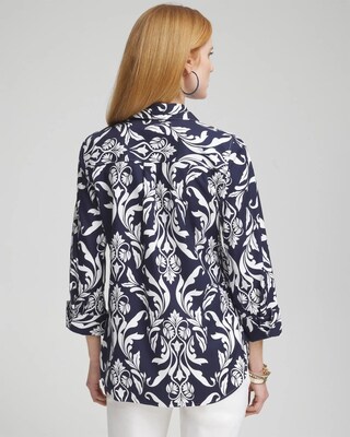 No Iron™ Stretch Swirl Shirt
