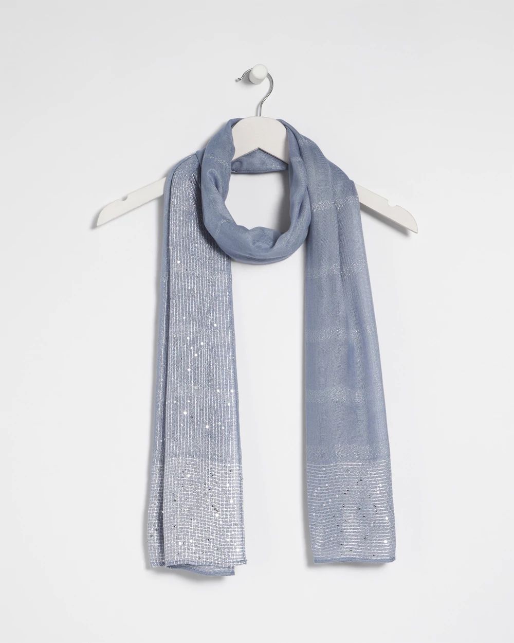 Lurex Trim Oblong Scarf